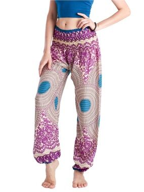 Three Cranes Gallery Harem printed pants os